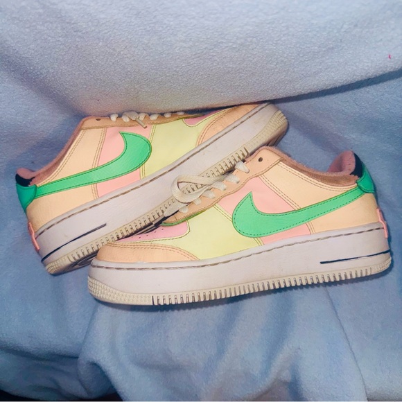 Nike Air Force 1 Pastel Sneakers Size 7.5 - Picture 1 of 10